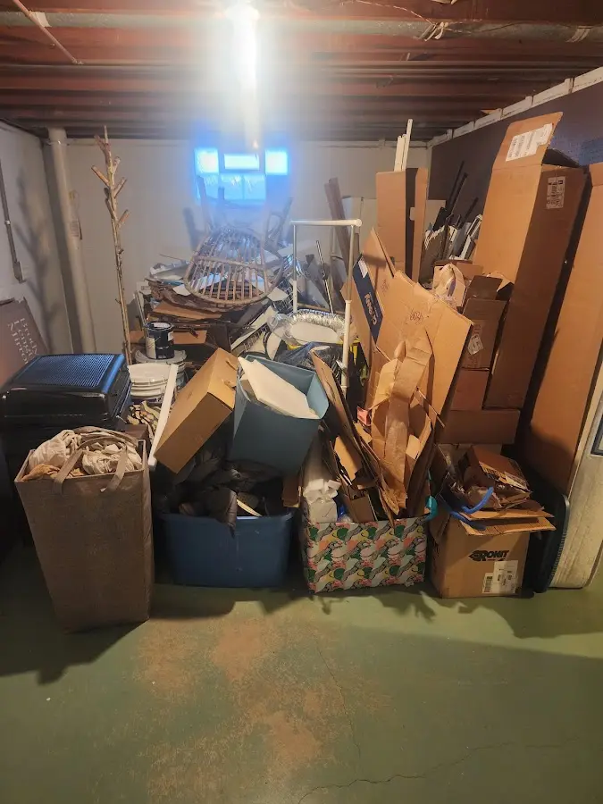 Roll-off dumpster container at job site for Concrete Dumpster Rental in Maryland City